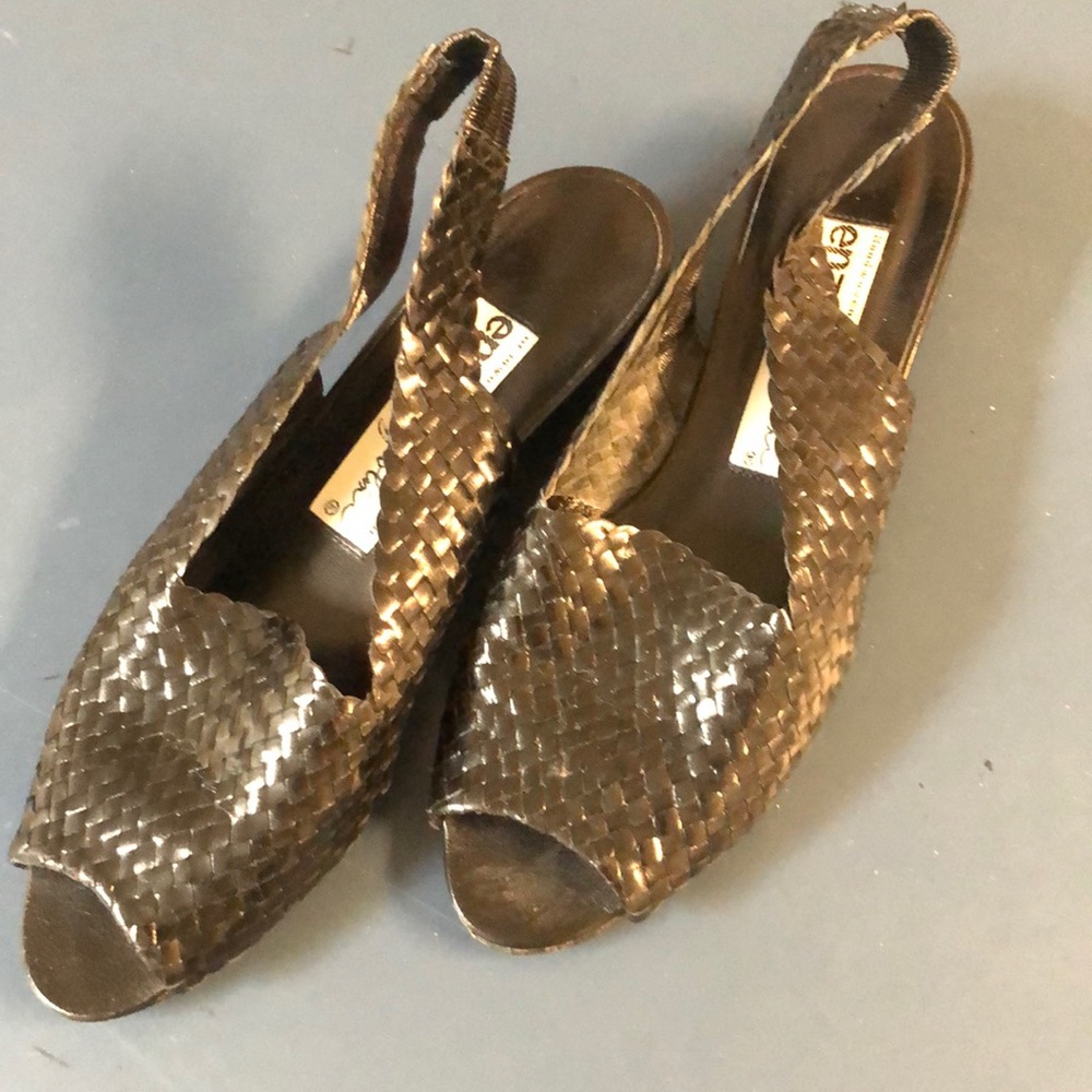 Black Woven Sandals